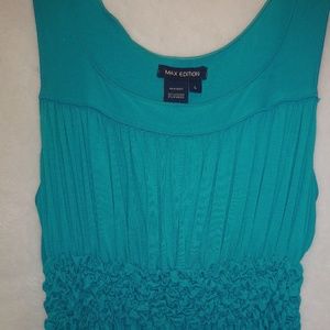 Max Edition Sleevless Dress l Ladies Teal Dress